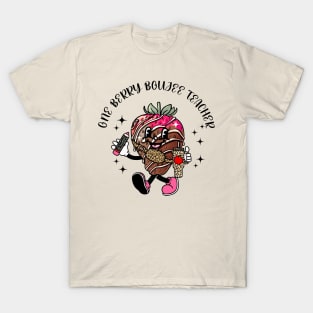 Teacher Valentines Day Berry Boujee Teacher Appreciation T-Shirt